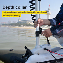 Load image into Gallery viewer, AQUOS White Haswing Cayman 12V 55LBS 48" Shaft Bow Mount Electric Trolling Motor Portable, Variable Speed for Bass Fishing Boats Freshwater and Saltwater Use, Quiet Operation