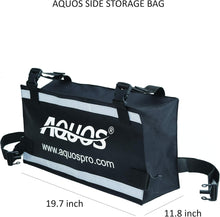 Load image into Gallery viewer, Aquos Heavy-Duty Thermobonding 0.9mm Thickness PVC 12.5ft Inflatable Pontoon Boat with Guard Bar and Folding Seat for Bass Fishing, Lure Fishing, Aluminum Floor Board