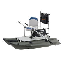 Load image into Gallery viewer, AQUOS Backpack Series 7.5ft Inflatable Pontoon Fishing Boat