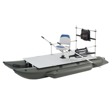 Load image into Gallery viewer, AQUOS New Heavy-Duty for Two Series 12.5ft Green Inflatable Pontoon Boat