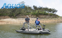 Load image into Gallery viewer, AQUOS New Heavy-Duty for Two Series 12.5ft Green Inflatable Pontoon Boat