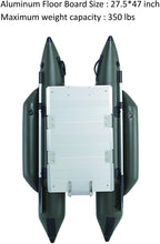 Load image into Gallery viewer, AQUOS 2021 New Backpack Series 7.5ft Inflatable Pontoon Boat with 12V 55LBS Transom Hand Control Trolling Motor