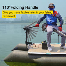 Load image into Gallery viewer, AQUOS 2021 New Backpack Series 8.8ft Inflatable Pontoon Boat with Haswing 12V 55lbs Transom Hand Control Trolling Motor