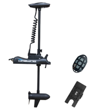 Load image into Gallery viewer, AQUOS Black Haswing Cayman 12V 55LBS 48" Shaft Bow Mount Electric Trolling Motor Portable, Variable Speed with Quick Release Bracket (UPC 707870902198)