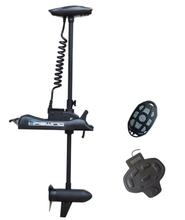 Load image into Gallery viewer, AQUOS Black Haswing Cayman 24V 80LBS 48" Shaft Bow Mount Electric Trolling Motor Lightweight, Variable Speed, with Foot Control for Bass Fishing Boats Freshwater and Saltwater Use, quiet operation