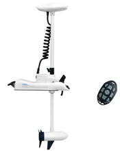 Load image into Gallery viewer, AQUOS White Haswing Cayman 24V 80LBS 54" Shaft Bow Mount Electric Trolling Motor Portable, Variable Speed for Bass Fishing Boats Freshwater and Saltwater Use, Energy Saving, Precise Control, Quiet Operation