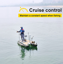 Load image into Gallery viewer, AQUOS Haswing Cayman White 12V 55LBS 54inch Shaft Bow Mount Electric Trolling Motor Lightweight, Variable Speed,with Quick Release Bracket for Bass Fishing Boats Freshwater and Saltwater Use,Energy Saving