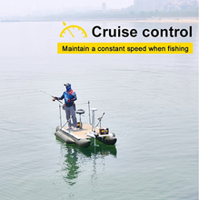 Load image into Gallery viewer, AQUOS White Haswing Cayman 12V 55LBS 48" Shaft Bow Mount Electric Trolling Motor Portable, Variable Speed with Quick release bracket for Bass Fishing Boats Freshwater and Saltwater Use,Quiet Operation