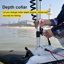 Load image into Gallery viewer, AQUOS White Haswing Cayman 24V 80LBS 54" Shaft Bow Mount Electric Trolling Motor Portable,Variable Speed,with Quick Release Bracket for Bass Fishing Boats Freshwater and Saltwater Use, Quiet Operation
