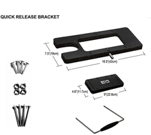 Load image into Gallery viewer, AQUOS Black Haswing Cayman 24V 80lbs 48inch Bow Mount Electric Trolling Motor Lightweight, Variable Speed, with Foot Control/Quick Release Bracket for Bass Fishing Boats Freshwater and Saltwater Use, quiet operation