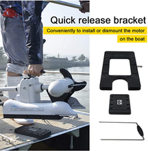 Load image into Gallery viewer, AQUOS White Haswing Cayman 24V 80LBS 48" Shaft Bow Mount Electric Trolling Motor Portable,Variable Speed,with Quick Release Bracket for Bass Fishing Boats Freshwater and Saltwater Use, Quiet Operation