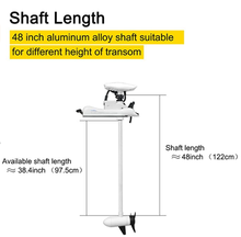 Load image into Gallery viewer, AQUOS White Haswing Cayman 24V 80LBS 48" Shaft Bow Mount Electric Trolling Motor Portable, Variable Speed for Bass Fishing Boats Freshwater and Saltwater Use, Energy Saving, Precise Control, Quiet Operation