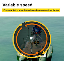 Load image into Gallery viewer, AQUOS White Haswing Cayman 12V 55LBS 54" Shaft Bow Mount Electric Trolling Motor with 2.4G Wireless Remote Control, Variable Speed, for Bass Fishing Boat Freshwater and Saltwater Use, quiet operation