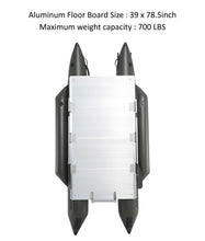 Load image into Gallery viewer, AQUOS New Heavy-Duty for One Series 10.2plus ft Inflatable Pontoon Boat with Haswing Transom 24V 85lbs Hand Control Trolling Motor