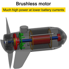 Load image into Gallery viewer, AQUOS Black Haswing 12V 65LBS 35.5inch Shaft Transom motor Electric Trolling Motor for Saltwater and Freshwater Use, Brushless Motor