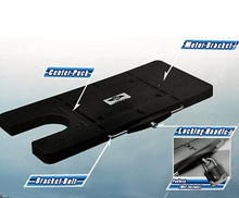 Load image into Gallery viewer, AQUOS Black Haswing trolling motor accessories Quick Release Bracket Quick Mounted Plate for Cayman BM Electric Trolling Motors on Bass Boat, Inflatable Boat, Pontoon Boat, Bass fishing, Lure fishing