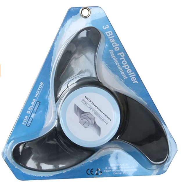HASWING 55lbs 3-Blade Propeller Replacement for Trolling Motor - Fits 50700, 50703, 50706 & 50736