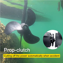 Load image into Gallery viewer, AQUOS Black Haswing 24V 110LBS 35.5" Shaft Transom motor Electric Trolling Motor for Freshwater and Saltwater Use