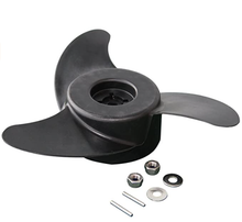 Load image into Gallery viewer, AQUOS Black Haswing Cayman trolling motor accessories 3 Blade Propeller for 55 LBS Trolling Motors