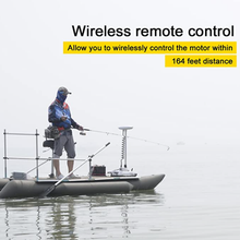 Load image into Gallery viewer, AQUOS White Haswing Cayman 24V 80LBS 60" Shaft Bow Mount Electric Trolling Motor Lightweight, Variable Speed, with Foot Control/Quick Release Bracket for Bass Fishing Boats Freshwater and Saltwater Use, quiet operation