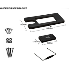 Load image into Gallery viewer, AQUOS Black Haswing trolling motor accessories Quick Release Bracket Quick Mounted Plate for Cayman BM Electric Trolling Motors on Bass Boat, Inflatable Boat, Pontoon Boat, Bass fishing, Lure fishing