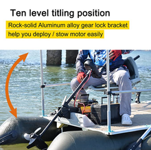 Load image into Gallery viewer, AQUOS Black Haswing 12V 65LBS 35.5inch Shaft Transom motor Electric Trolling Motor for Saltwater and Freshwater Use, Brushless Motor