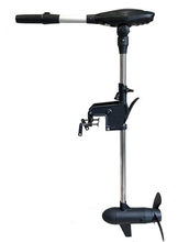 Load image into Gallery viewer, AQUOS Black Haswing 24V 130LBS 39.3" Stainless Steel Shaft Transom motor Electric Trolling Motor Lightweight for Bass Fishing Boats, Inflatable Boats, Freshwater and Saltwater Use