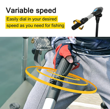 Load image into Gallery viewer, AQUOS Black Haswing 24V 110LBS 35.5" Shaft Transom motor Electric Trolling Motor for Freshwater and Saltwater Use