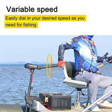 Load image into Gallery viewer, AQUOS Black Haswing 12V 65LBS 35.5inch Shaft Transom motor Electric Trolling Motor for Saltwater and Freshwater Use, Brushless Motor