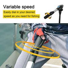 Load image into Gallery viewer, AQUOS Black Haswing 24V 130LBS 39.3" Stainless Steel Shaft Transom motor Electric Trolling Motor Lightweight for Bass Fishing Boats, Inflatable Boats, Freshwater and Saltwater Use