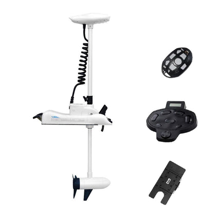 Haswing CaymanB 12V 55LBS 48in Bow Mount Trolling Motor – Wireless Remote & Foot Control, Quick Release