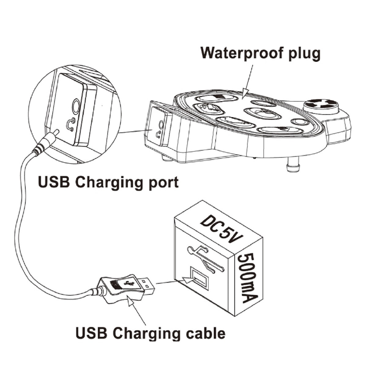 Haswing Wireless Foot Control for 50700 50718D 50706 50736 Trolling Motors