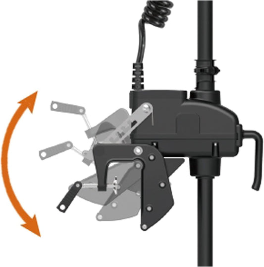 Haswing CaymanT 12V 55LBS 39in Transom Trolling Motor – Wireless Remote & Wireless Foot Control Option