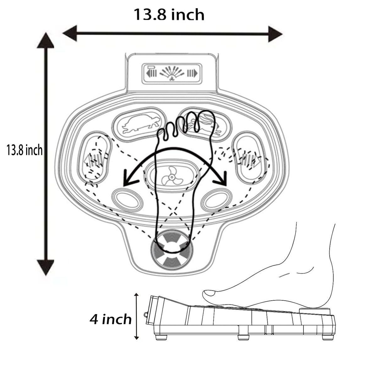 Haswing Wireless Foot Control for 50700 50718D 50706 50736 Trolling Motors