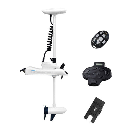 Haswing CaymanB 24V 80LBS 48in Bow Mount Trolling Motor – Wireless Remote & Wireless Foot Control, Quick Release