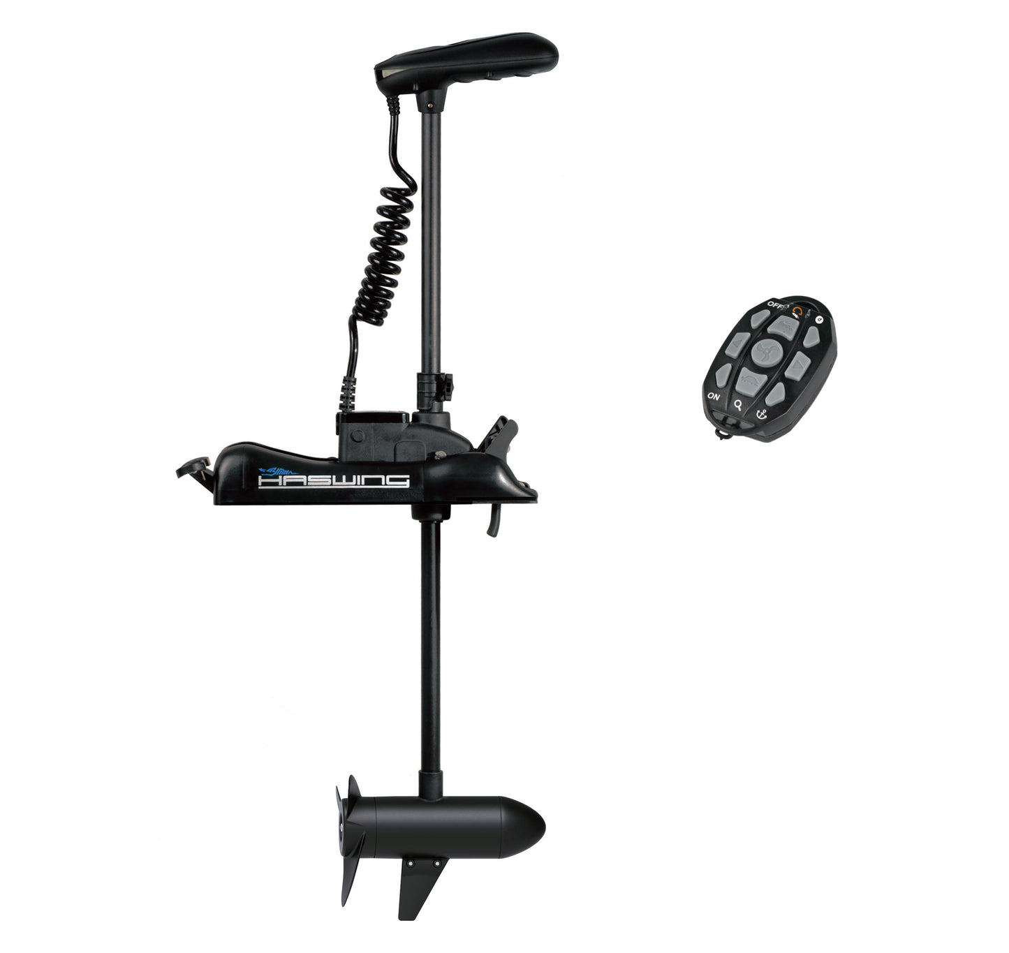 Haswing 12V 55LBS 54in Bow Mount GPS Trolling Motor - Wireless Remote