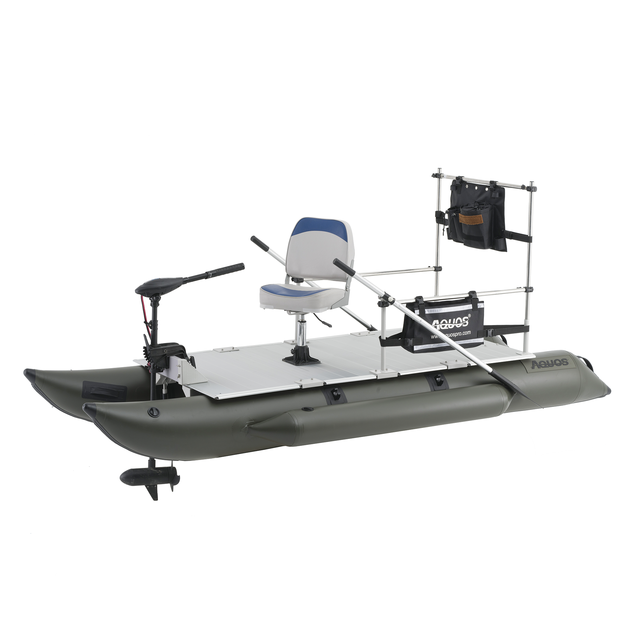 AQUOS New Heavy-Duty for Two Series 11.5 ft Inflatable Pontoon
