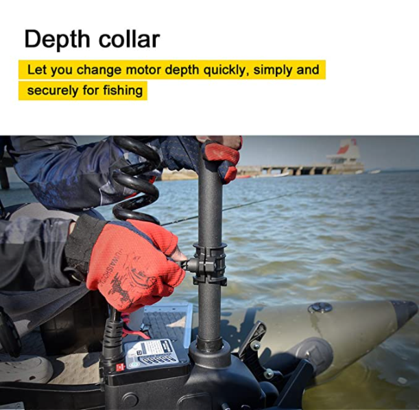 Haswing CaymanB 24V 80LBS 48in Bow Mount Trolling Motor – Wireless Remote, Quick Release