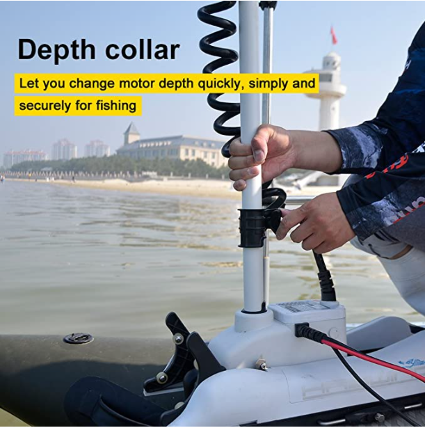 Haswing CaymanB 24V 80LBS 48in Bow Mount Trolling Motor – Wireless Remote & Wireless Foot Control, Quick Release