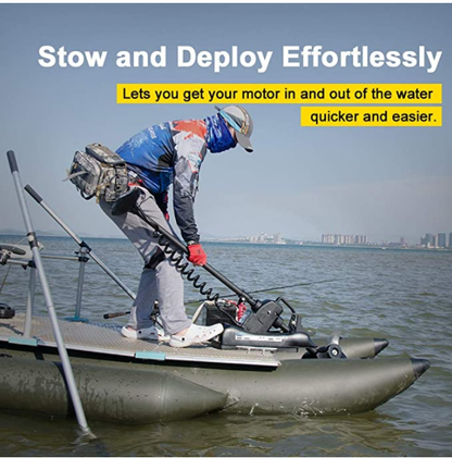 Haswing CaymanB 24V 80LBS 48in Bow Mount Trolling Motor – Wireless Remote