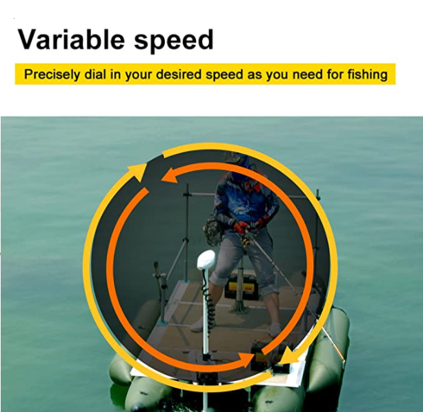 Haswing CaymanB 24V 80LBS 48in Bow Mount Trolling Motor – Wireless Remote & Wireless Foot Control, Quick Release
