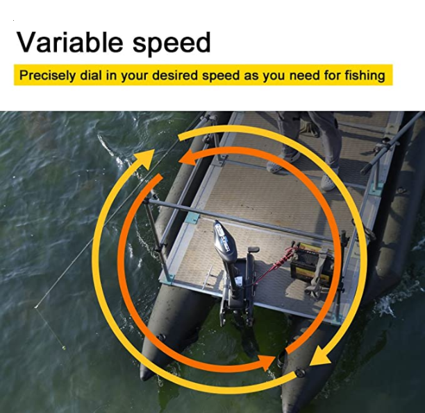 Haswing CaymanB 24V 80LBS 48in Bow Mount Trolling Motor – Wireless Remote