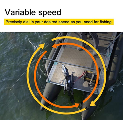 Haswing CaymanB 24V 80LBS 48in Bow Mount Trolling Motor – Wireless Remote