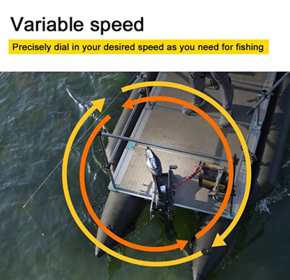Haswing CaymanB 24V 80LBS 48in Bow Mount Trolling Motor – Wireless Remote, Quick Release