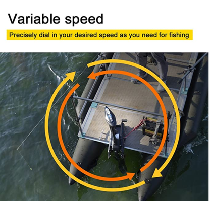Haswing CaymanB 12V 55LBS 54in Bow Mount Trolling Motor – Wireless Remote & Wireless Foot Control, Quick Release