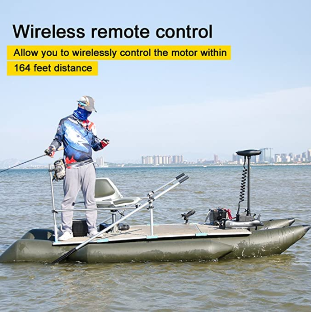 Haswing CaymanB 24V 80LBS 48in Bow Mount Trolling Motor – Wireless Remote