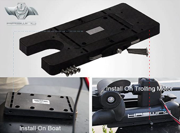 Haswing Quick Release Bracket for Bow Mount Trolling Motor