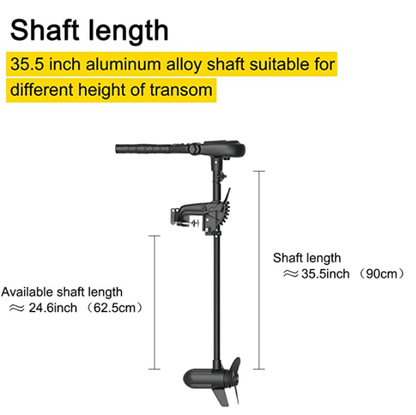 Haswing PROTRUAR 12V 65LBS 35.5in Transom Brushless Trolling Motor