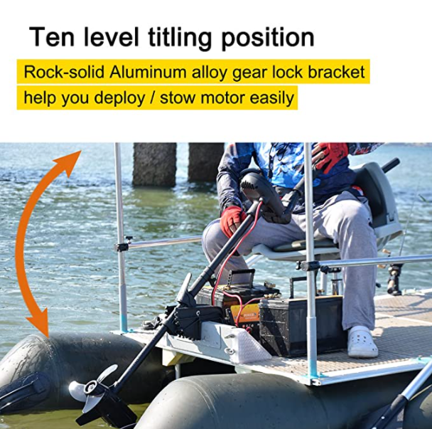 Haswing PROTRUAR 12V 65LBS 35.5in Transom Brushless Trolling Motor