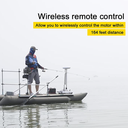 Haswing CaymanB 12V 55LBS 54in Bow Mount Trolling Motor – Wireless Remote
